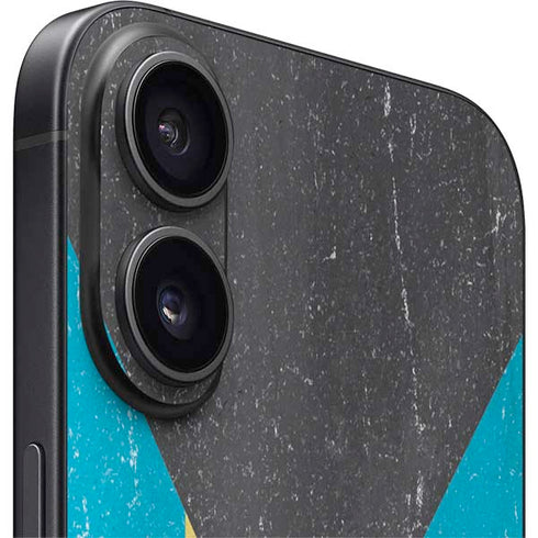 Bahamas Flag Distressed iPhone 16 Plus Skin